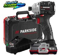 Parkside Performance 20V Cordless Impact Wrench Driver + 2Ah Battery & Charger