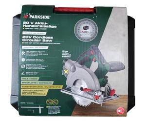 Parkside PHKSA 20-Li Cordless Circular Saw with Case, Battery / Charger Not Included