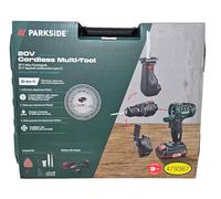 Parkside® PKGA 20-Li C2 20V 3-in-1 Cordless Drill Driver without Battery or Charger Multi-Function Reciprocating Saw Drill Driver