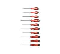 Parkside Screwdriver Set - 10-Piece Chrome Vanadium Steel Kit with Magnetic Tips and Non-Slip Handles 2X Slotted Screwdrivers 4X Cross-Head Screwdrivers 2X Star Screwdrivers 2X hex bit