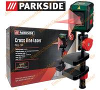 Parkside Self-Levelling Cross Line Laser Level + Removable 360° Universal Clamp