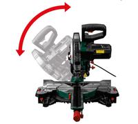 Parkside Sliding Compound Mitre Saw Tiltable saw head 2000W 4800rpm