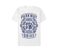 Parkway Drive - Byron Crest White - T-Shirt - white - XL - 100% Cotton XL