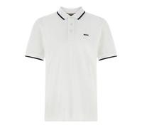 BOSS Parlay 190 Regular Fit Short Sleeve Polo Shirt, White, Size 2Xl, Men White