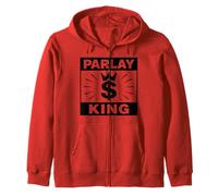 Parlay King Sports Betting Gambling Odds DFS Moneyline Over Zip Hoodie