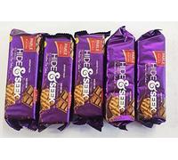Parle Biscuits, Chocolates & Juices - Combination of Taste - Crispy & Crunchy Tea Time Snack & Drinks - Anytime & Anywhere Treat - Delicious Cracker Snacks for Kids (Hide & Seek 82.5g_P5)