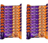 Parle Hide & Seek Orange Fab Biscuits - Crispy & Crunchy Tea Time Sandwich Biscuit Bars - Orange Cream Filled Biscuits for Snacks for Kids (Hide & Seek Fab Orange 112g_P20)