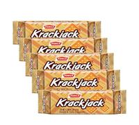 Parle Krackjack Biscuits 60g Delicious Crispy Sweet Savory Snack Perfect Tea Time Treat Rich Flavor and Crunchy Texture Pack of 5
