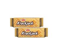 Parle Krackjack Biscuits 60g Delicious Crispy Sweet Savory Snack Perfect Tea Time Treat Rich Flavor and Crunchy Texture Pack of 2