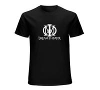 Parlede Mens Dream Theater Logo 100% Cotton Short Sleeve T-Shirt Black M