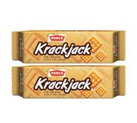 Parle's KrackJack Sweet & Salty Biscuits 60g Classic Indian Snack Crunchy & Delicious Crackers Perfect for Tea-Time Product from India Pack of 2