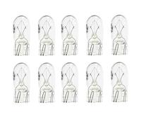 PARLEX 10 For Lucas LLB501 501 12V 5W Capless Push In Number Plate Sidelight Wedge Bulbs