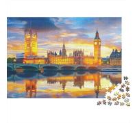 Parliament Building Sunset Scene 1000 Piece Jigsaw Puzzle Paper for Adults Relaxing 38x26cm/1000pcs
