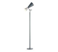 Parliament Floor Lamp White and Gray