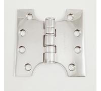 Parliament Hinge Washered Dimensions 100x100x3.5mm Perfect for Doors That Need to Open Fully Past The Frame. (Polished Stainless Steel)
