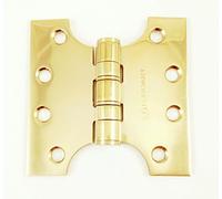 Parliament Hinge Washered 100x100x3.5mm PVD Brass