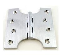 Parliament Projection Hinges For French Doors - Satin Chrome - 102mm x 50mm x 102mm - (2 Hinges)