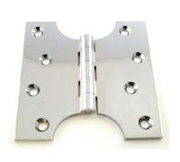 Parliament Projection Hinges - Polished Chrome - 102mm x 102mm x 4mm - (2 Hinges)