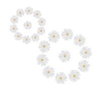 Parliky 1 Box Daisy Flower Cupcake Toppers White Paper Cake Decorations for Shower Birthday Wedding Tea Party Sturdy Floral Picks for Party Supplies and Spring Celebration Cake Accessories