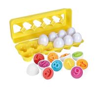 Parliky 1 Box Early Educational Number Learning Egg for Number Matching Smooth Construction Montessori Math Game for Developing Concentration and Memory Skills