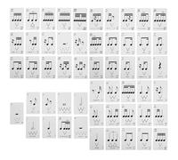Parliky 1 Box Portable Rhythm Instruction Cards Music Theory Training Tool for Students and Educators Paper Flashcards for Engaging Music Practice Go Learning