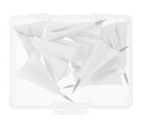 Parliky 1 Box White Metal Airplane Push Pins Decorative Thumbtacks for Cork Boards Whiteboard Drawing Pins Flat Top Fixers for Photos Maps Bulletin Boards