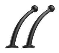 Parliky 1 Pair Silicone Tentacles for Motorcycle Helmets Durable Suction Cup Antenna Accessories Easy to Install Flexible and Safe for Use Black