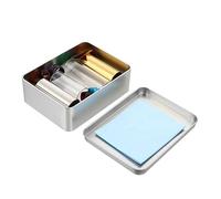 Parliky 1 Set Guitar Slide Kit Glass Metal Finger Protector for Guitar Complete Accessory Set with Various Slides Picks for Harmonic Sound Random Color
