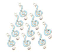 Parliky 10 pcs Metal Music Symbol Charms for DIY Jewelry Making Alloy Musical Note Pendants for Bracelets Earrings Necklaces Stylish Small Music Notes Accessories for Crafting