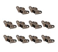 Parliky 10 Pcs Right Angle Bracket Thickened Support Practical Zinc Alloy Corner Bracket Furniture Reinforcement
