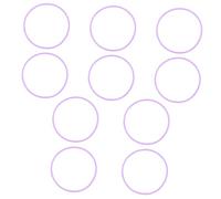 Parliky 10 Pcs Stretchy Silicone Bracelets Soft Elastic Wristbands for Adults Jelly Bangle Party Favors Comfortable Fit Glow Purple