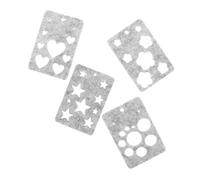 Parliky 10 Set Needle Felting Applique Mold DIY Wool Felt Template for Beginners Heart and Flower Shapes Woolcraft Supply for Creative Handmade Crafts and Family Fun