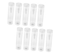 Parliky 10 Sets Insect Collector Tube with Breathable Ventilation Lightweight Transparent Bug Container for Outdoor Exploration Butterfly Firefly Observation and Adults