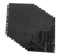 Parliky 10 Sheets Double-Sided Card Binder Sleeves for Sports Baseball Game Cards Multi-Grid Storage Pages Compatible with Standard Trading Albums