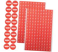 Parliky 1000 pcs Round If Seal Broken Void Stickers Strong Adhesive Warning Labels for Protection Electronics Portable Red Paper Self-Adhesive Seals for Security and Tamper Evidence