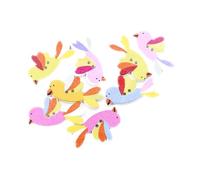 Parliky 100pcs Colorful Cartoon Animal Wood Buttons for DIY Sewing Craft Decorative Painted Wooden Buckles in Natural Material for Cardigans Scrapbooking and Novelty Projects