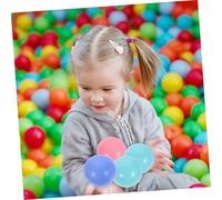 Parliky 100pcs Colorful Ocean Balls Macaron Swimming Non-toxic Plastic Pit Balls for Pool Party Play Pen Tent Games and Early Learning Counting Recognition