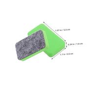 Parliky 100pcs Mini Whiteboard Eraser with Green Felt Fabric Reusable Dry Erase Chalkboard Cleaner for Classroom Office Home Multipurpose Teacher Supplies