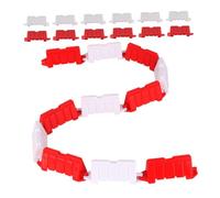 Parliky 100pcs Miniature Traffic Fences and Barricades for Realistic Rc Drift Track Roadblocks and Mini Pretend Street Signs Easy Assembly Racing Course Accessories for Boys