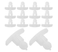 Parliky 100pcs Plastic Car Hood Sealing Clips Weather Resistant Fastener Push Retainers for Engine Cover Insulation Trim Panels Compatible with Polo White