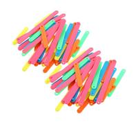 Parliky 100pcs Plastic Geometry Building Sticks with Lengths for Math Manipulatives Teaching Triangle Side Relationships and Angles Educational Shapes Tools for Classroom and Home Use