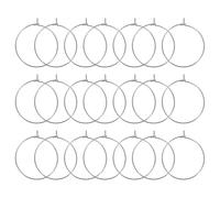 Parliky 100pcs Silver Stainless Steel Beading Earring Hoops with Unique-Shaped Design and Secure Connection, for DIY Jewelry Making and Crafting Earrings