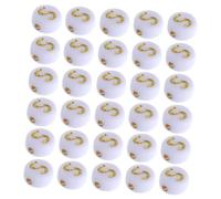 Parliky 100pcs White and Gold Flat Round Letter Beads for Bracelet Making Acrylic Alphabet Spacer Beads for DIY Jewelry Necklaces Key Chains Suitable for Teens and Adults Elegant Crafting