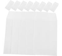 Parliky 100pcs White Paper Money Envelopes for Saving Challenge Cash Storage Seed Envelopes Budget Organizers Small Secure for Valuables