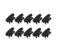 Parliky 10pcs 10 Microphone Clip Mike Clip Mic Stand Clip on Mic Interview Microphone Clips Stage Performance Mic Clips Versatile Mic Clips Podcast Microphone Clips Black Plastic