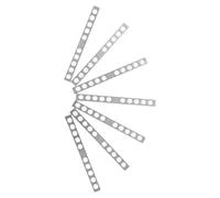 Parliky 10Pcs 6-String Guitar Pickup Mounting Shim Metal Spacer Bars 5.2Mm Width for Pickup Height Adjustment and Humbucker Fine-Tuning, Electric Bass Guitar Accessory