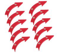 Parliky 10pcs Bicycle Reflectors for Night Riding Arrow Shape Front and Rear Wheel Safety Lights for Mountain and Road Bikes Cycling Reflective Accessories for Enhanced Visibility