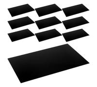 Parliky 10pcs Blank Aluminum Name Plates for Engraving Lightweight Sturdy Metal Tags for Office Door Signs Desk Identification Plates Professional Use in Clinics Hotels and Conferences