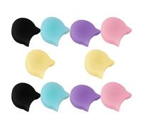 Parliky 10Pcs Clarinet Thumb Rest Cushions Silicone Covers for Clarinet Flute and Oboe Wind Instruments Soft Comfortable Hand Rest Pads in Pink Violet Black Sky Blue Yellow