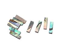 Parliky 10pcs Colorful Abalone Shell Guitar Binding Strips for Ukulele Mandolin Bass Inlay Trim for Guitar Makers for Repair Edge